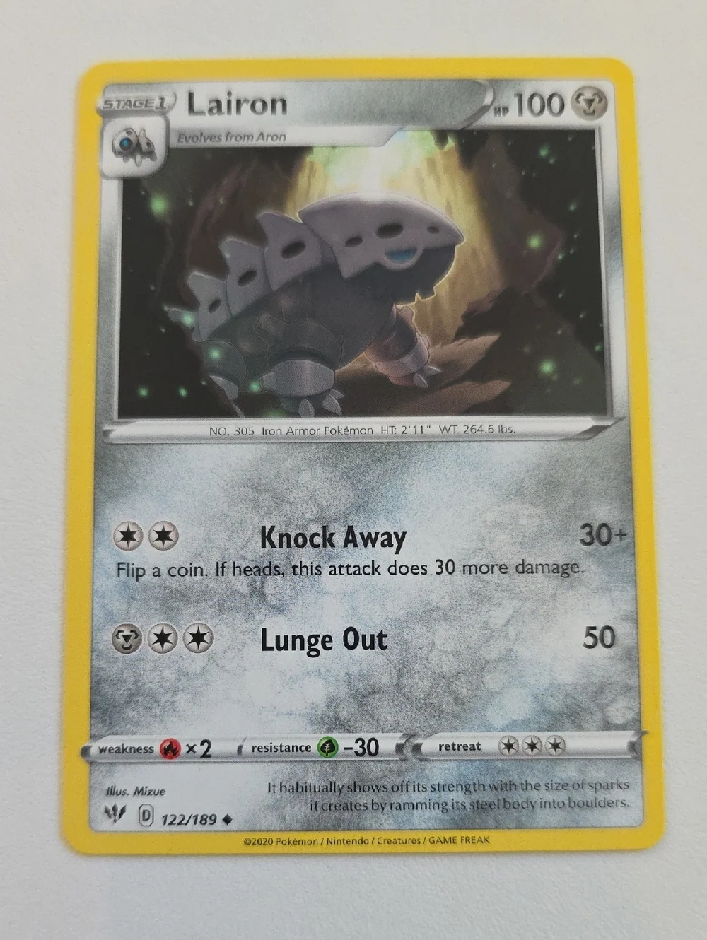 Pokemon Aron And Lairon Cards